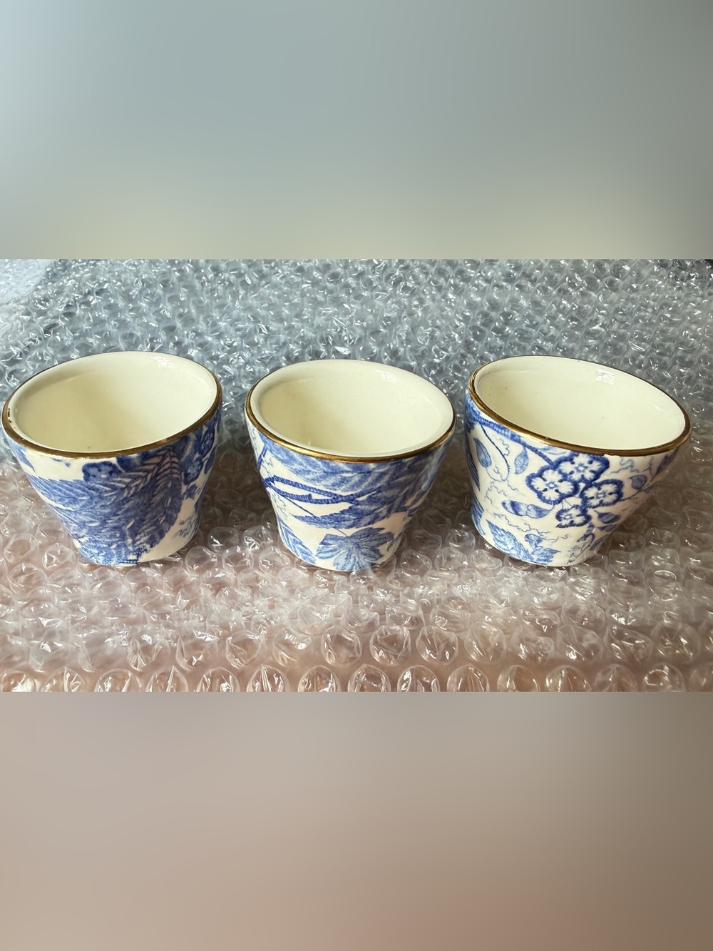 vintage West German ceramic double-sided egg cup, manufactured by Vestare